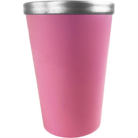 Copo Térmico Alumínio Liso 300ml Nosso Tereré