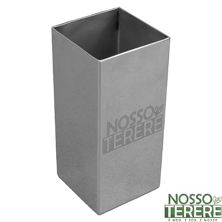 Copo Cuia em Inox Liso Nosso Tereré 250ml Cromado