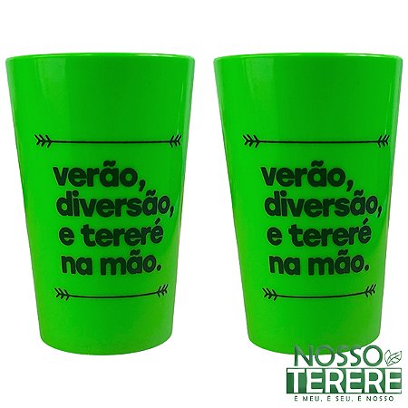 Kit 2 Copos de Tereré Plástico 350ml