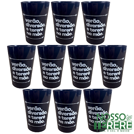 Kit 10 Copos Cuia de Tereré Plástico 350ml