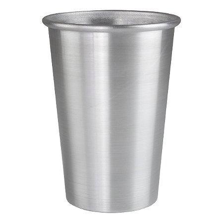 Copo de Tereré Alumínio Cromado Polido 350ml Nosso Tereré