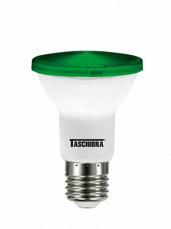 Lampada Led Par 20 Verde E27 6w Bivolt Taschibra