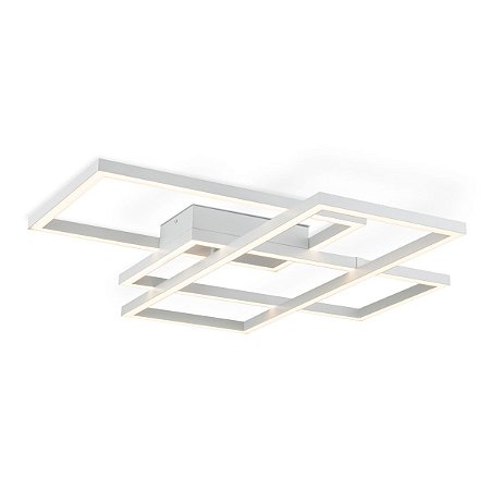 Plafon Quadrus Branco Fosco LED 2700K +Luz PL-099/86.27BF