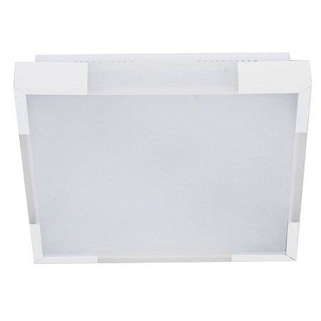 Plafon Aluminio/acrilico/vidro 36cmx36cm 2xe27 - Branco
