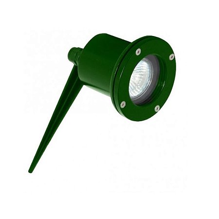 Espeto Jardim Blindado IP65 Dicróica GU10 Verde - MF 149