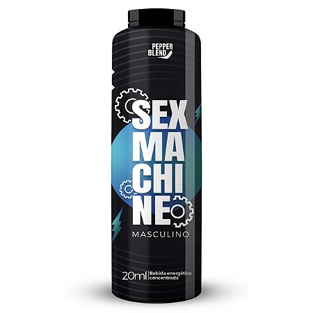 Sex Machine Masculino Bebida Energética Concentrada 20ml Pepper  