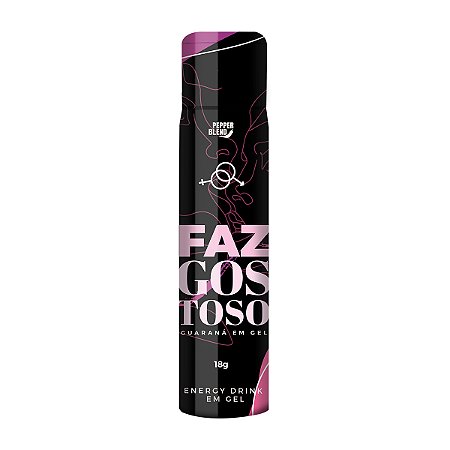 Faz Gostoso 18g Energy Drink Guaraná em Gel Lubrificante Pepper Blend