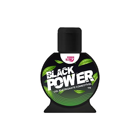 Black Power Menta Extra Forte 15g Gel Eletrizante Comestível Pepper Blend