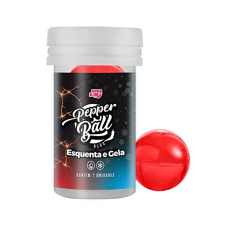 Pepper Ball Plus Esquenta e Gela 2un Bolinha Explosiva Funcional Pepper Blend