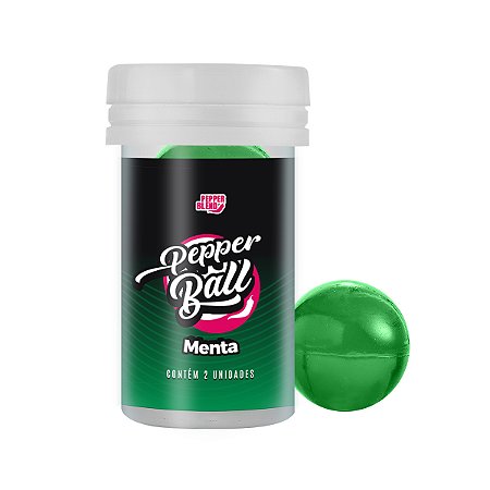 Pepper Ball Beijável Menta 2un Bolinha Explosiva Comestível Pepper Blend