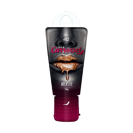 Carrossel Glitter Doce de Leite 18g Gel Lubrificante Comestível Pepper Blend