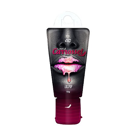 Carrossel Glitter Lollipop 18g Gel Lubrificante Comestível Pepper Blend