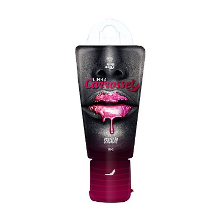 Carrossel Glitter Sensação 18g Gel Lubrificante Comestível Pepper Blend