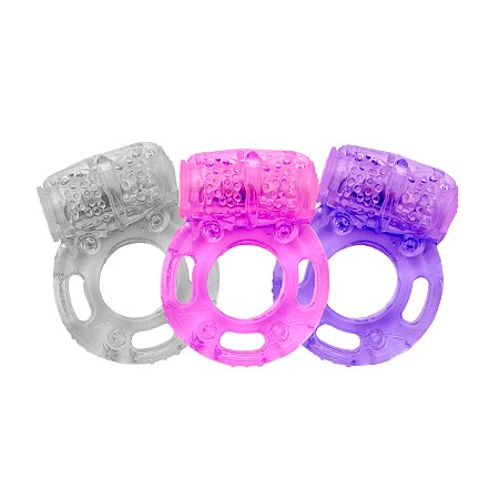 Anel Peniano Vibro Cores Variadas
