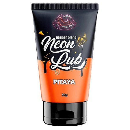 Neon Lub Pitaya 30g Gel Comestível Brilha na Luz Negra Pepper Blend