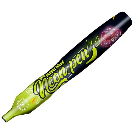 Neon Pen Maçã Verde 30g Caneta Gel Comestível Brilha na Luz Negra Pepper Blend