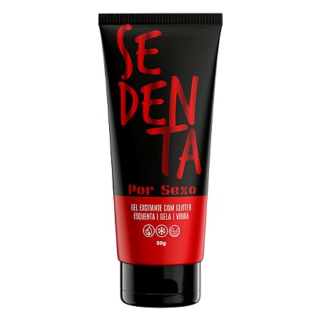 Sedenta Por Sexo 50g Gel Excitante com Glitter Pepper Blend