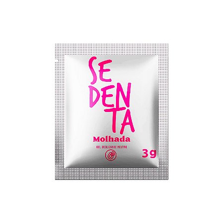 Sachê Sedenta Molhada 3g Gel Deslizante Neutro Pepper Blend