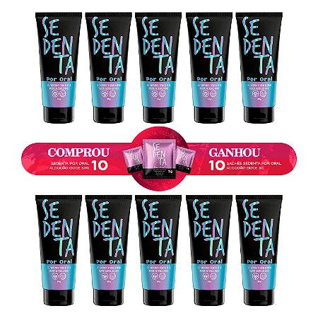 COMPROU, GANHOU - 10 Sedenta por Oral Agodão Doce 50g e Ganhe 10 Sachês Algodão Doce 3g Pepper Blend