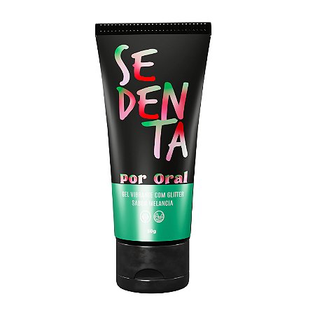 Sedenta Por Oral Melancia Gel Vibrante Comestível com Glitter 50g Pepper Blend