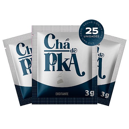 Kit 25 Sachês Chá de Pika 3g Prolongador Excitante Masculino Comestível Pepper Blend