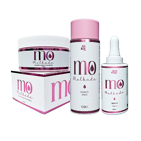 Trio Mo - Sérum 7 em 1, Hidratante Mousse, Sabonete Feminino Copaíba - Pepper Blend