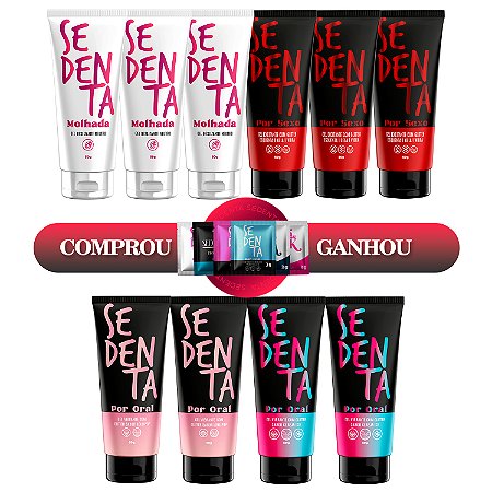 COMPROU, GANHOU - 3 Sedenta Molhada, 3 Sexo , 2 Oral Lollipop, 02 Oral Cereja Ice e Ganhe Sachês