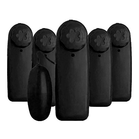 Kit Vibrador Bullet Multi Velocidades Estimulador de Clitóris Preto - Sexy Import