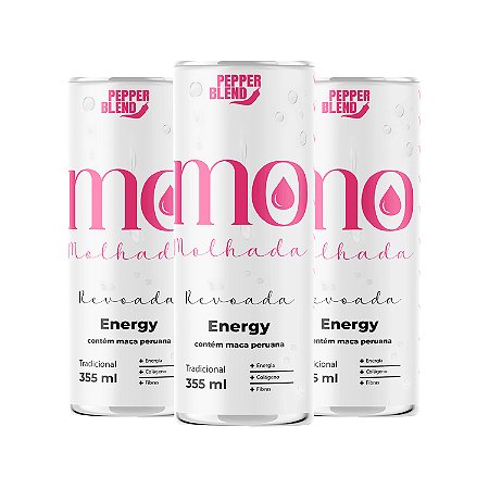 Kit Energético Estimulante Revoada com Maca Peruana Linha MO Molhada 355ml Pepper Blend