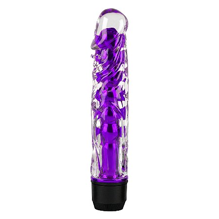Vibrador Personal Roxo com Capa Texturizada Auxilia no Pompoarismo - Importado