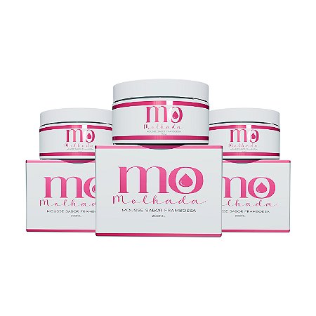 Kit Mousse Hidratante Íntimo e Corporal Mo Molhada 200ml Pepper Blend