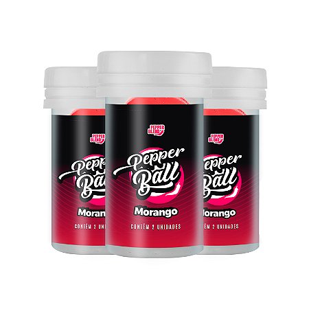 Kit Pepper Ball Beijável Sensação 2un Bolinha Explosiva Comestível Pepper Blend