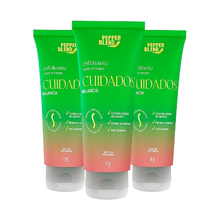 Kit Esfoliante Rosto e Corpo 60g Sedenta por Cuidados Pepper Blend
