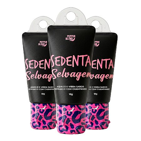 Kit Sedenta Selvagem 18g Vibrador Líquido Facilitador de Orgasmo Pepper Blend