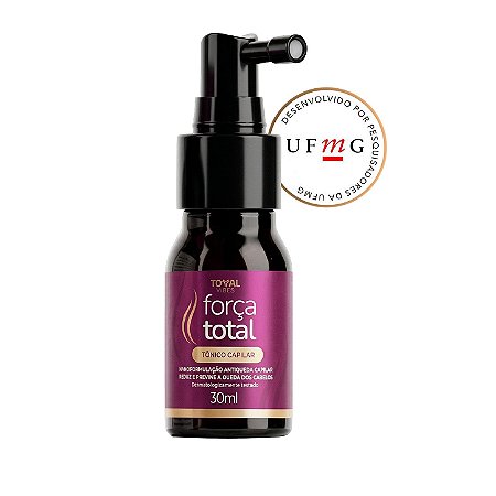 Tônico Capilar Crescimento Cabelo Antiqueda Nanoformulação Concentrado Spray 30ml Força Total