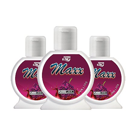 Kit Maxx Uva 20g Gel Comestível para Oral Pepper Blend (VAL. 05/27)