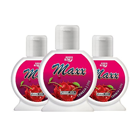 Kit Maxx Cereja 20g Gel Comestível para Oral Pepper Blend (VAL. 05/27)