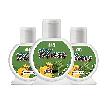 Kit Maxx Abacaxi 20g Gel Comestível para Oral Pepper Blend (VAL. 03/27)