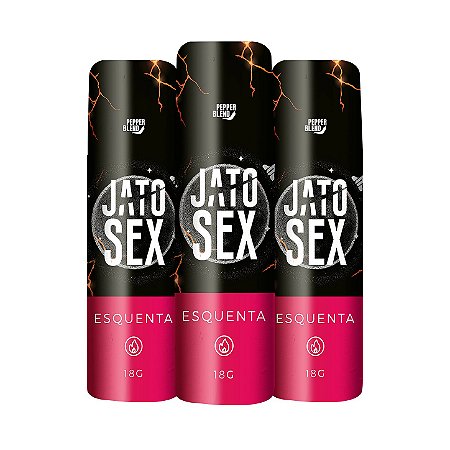 Kit Jato Sex Esquenta 18g Gel Excitante Lubrificante Vasodilatador Pepper Blend