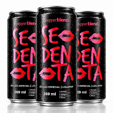 Kit Energético Sedenta Lollipop Edição Especial Lata 269ml - Pepper Blend