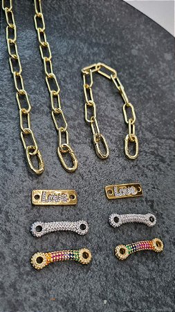 PULSEIRA ELOS COM 3 PINGENTES