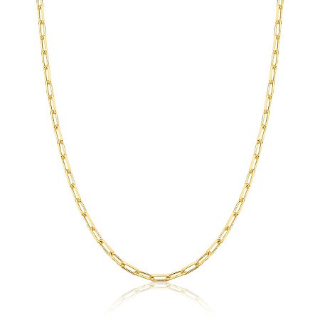 CORRENTE COM ELOS CARTIER DOURADO 50CM