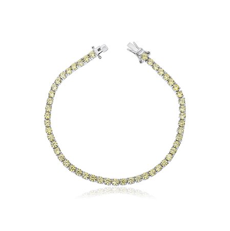 PULSEIRA RIVIERA 4 GARRAS - 3MM - 17 CM - YELLOW FANCY