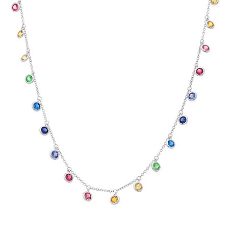 COLAR COM ZIRCONIAS PENDURADAS PP