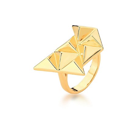ANEL SPIKE G BANHADO A OURO SM
