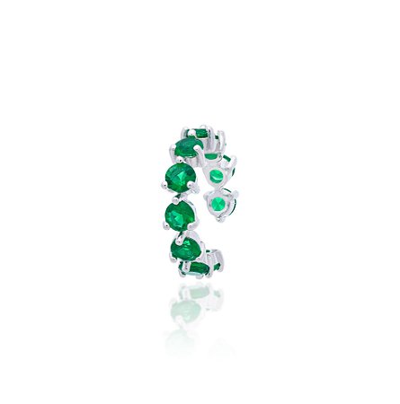 PIERCING UNITÁRIO COM ESMERALDAS PP