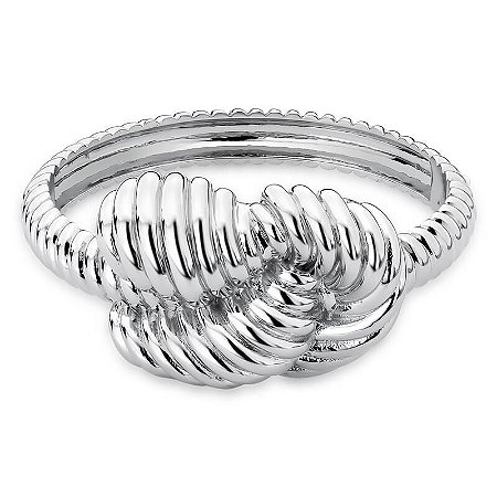 BRACELETE TRABALHADO NÓ RODIO BRANCO SM