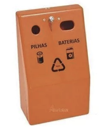 Lixo Coletor de Pilhas e Baterias 20L