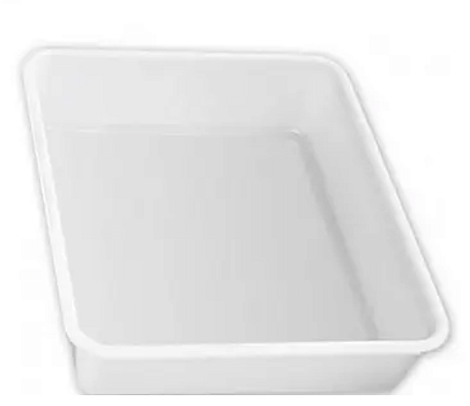 Bandeja Plástica Retangular com Tampa