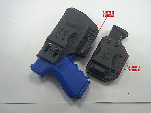 Coldre + porta carregador Beretta APX (lanterna) - Destro